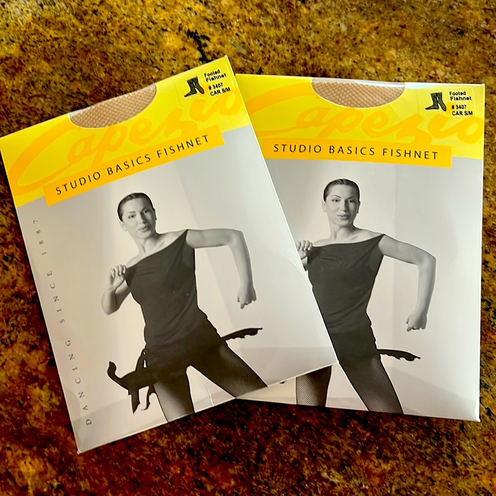 2 Capezio Studio Basic Fishnet - Carmel